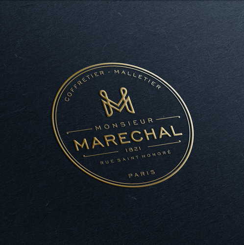 Bag logo with the title 'monogram logo for luxury brand'