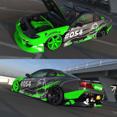 Pokémon design with the title 'Car wap - drift rocket'