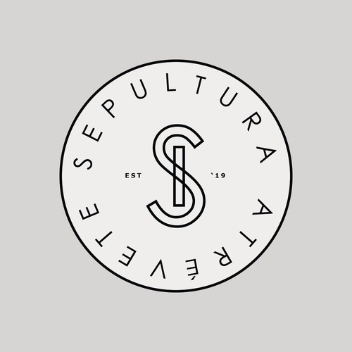 Jeans design with the title 'Sepultura'