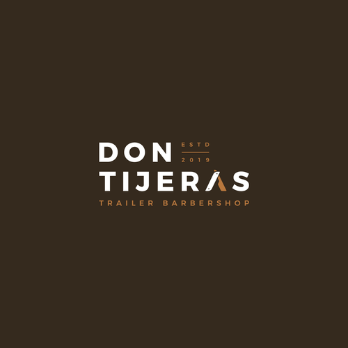 Salon brand with the title 'Logo Design for Don Tijeras'