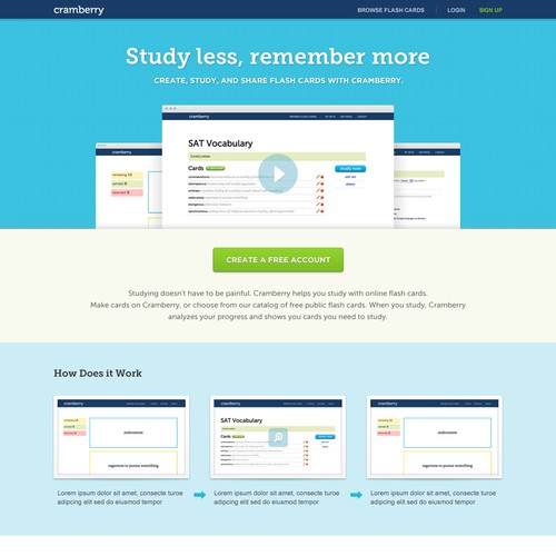 Internet website with the title 'Web/iOS app needs excellent homepage design!'