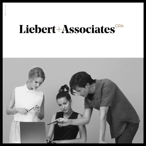 Law firm brand with the title 'Liebert + Associates CPA'