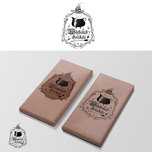 Elixir logo with the title 'Create a Captivating, Attractive logo for Witchcraft Chocolate'