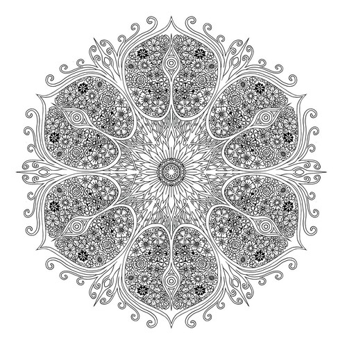 Mandala design with the title 'Mandala Art'