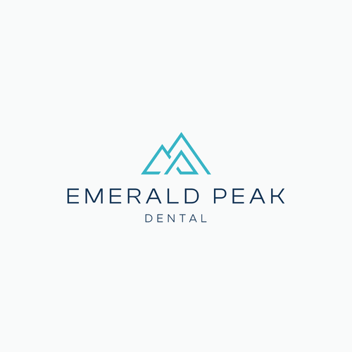Emerald design with the title 'Logo for modern dental office'