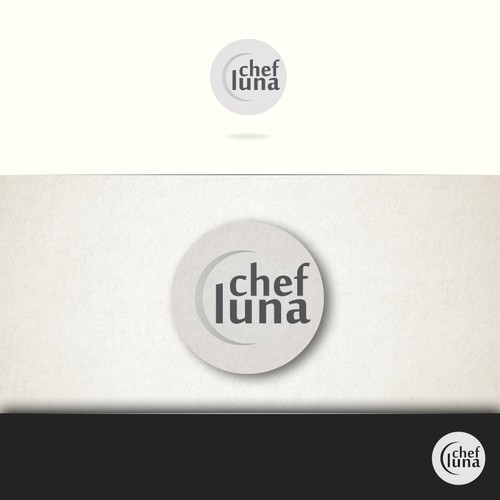 Plate logo with the title 'Logo design for Chef Luna.'