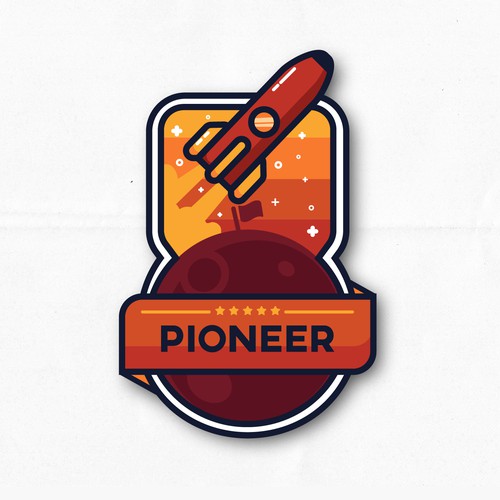 Logo illustration with the title 'Design a digital badge to represent a personality type'