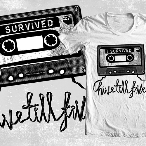 Bar t-shirt with the title 'Night Club T - Urban/Alt Sketch/Graffiti Style'