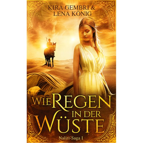 Young adult book cover with the title 'Wie Regen in der Wüste'