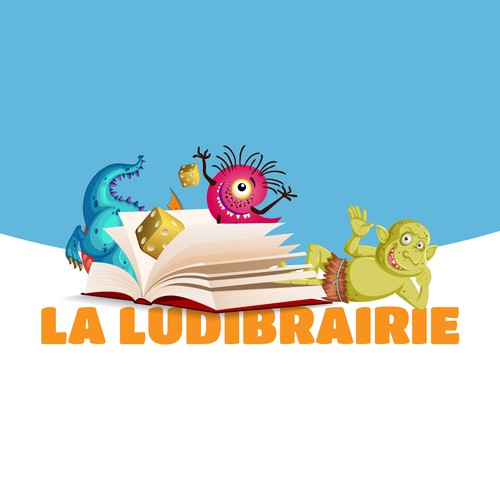 Library logo with the title 'La Ludibrairie'