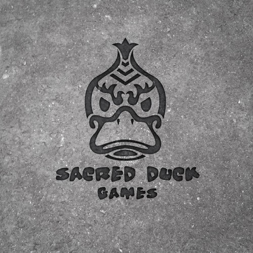 Duck logo with the title 'Games Studio Sacred Duck Games needs a logo'