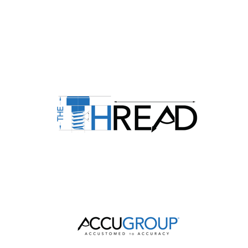 Corporate design logo with the title 'The Thread Newsletter by Accugroup'