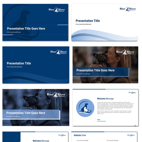 Service design with the title 'Presentation for a Pet Care Consultation Firm'