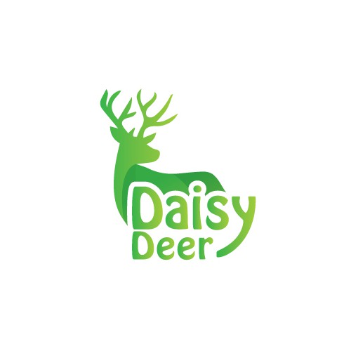 Paper brand with the title 'Daisy Deer Logo design'