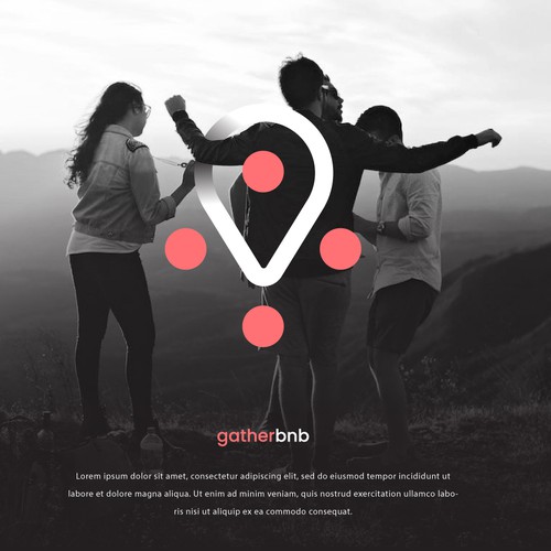 Vacation logo with the title 'GatherBNB'