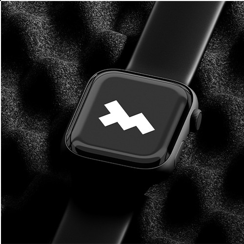 Code design with the title 'Rebranding for software development company'