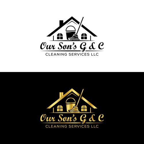 Cleaning company logo with the title 'OUR SON’S G & C CLEANING SERVICES LLC'