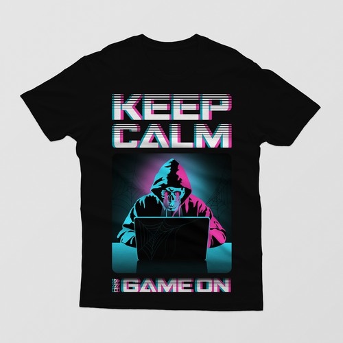 Skeleton t-shirt with the title 'T-shirt design'