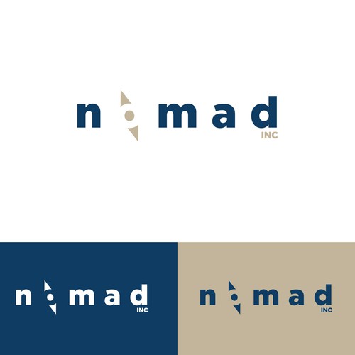 Nomad logo with the title 'NOMAD REAL ESTATE LOGO'