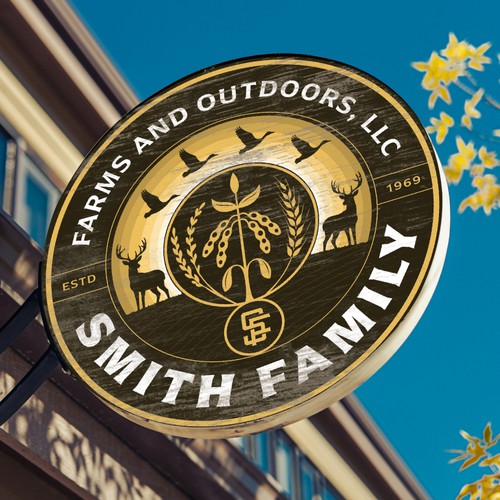 Farm design with the title 'Smith Family - Farms and Outdoors LLC'