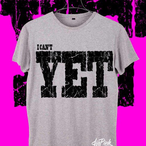 Text t-shirt with the title 'design a cool phrase inspired tee to motivate young people'