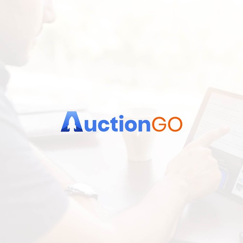 Go logo with the title 'AuctionGo Logo'