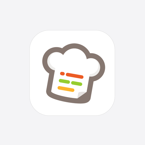Recipe design with the title 'App icon design for Recipal'
