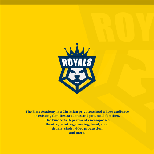Royal logo with the title 'lion logo'