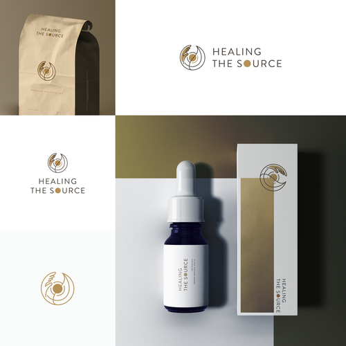 Healing logo with the title 'Unique healing logo design.'