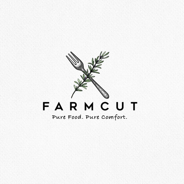 Creative-food logo with the title 'farmcut'