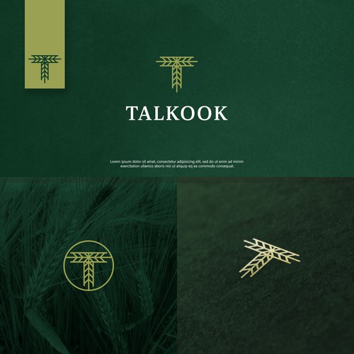Wheat design with the title 'Talkook'