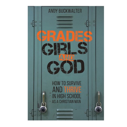 Teen book cover with the title 'Grades Girls and God Book Cover'
