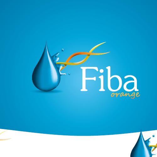 Fiber design with the title 'Fiba Soft drink Logo'