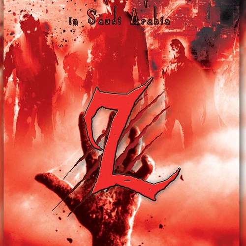 Zombie book cover with the title 'Zombie book cover'