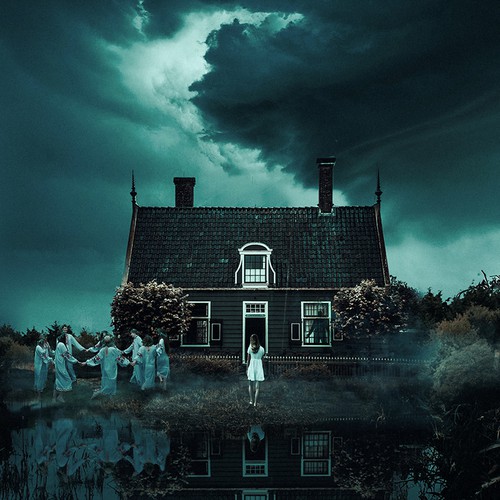 Horror book cover with the title 'The Cult Called Freedom House'