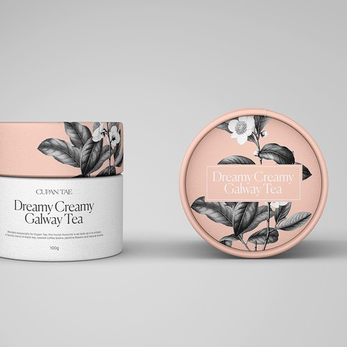 Tea packaging with the title 'Loose Leaf Tea Packaging'