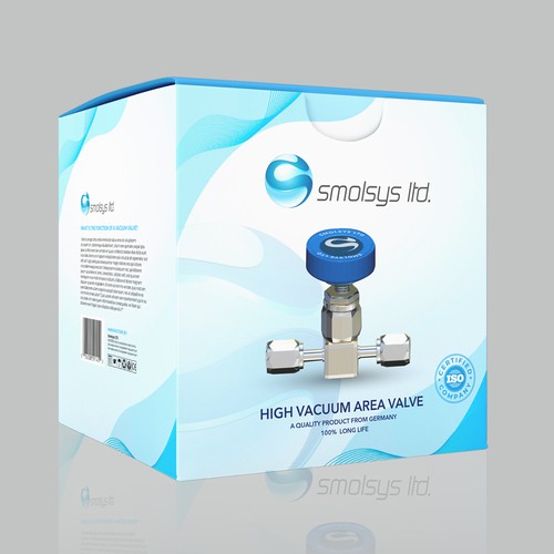 Industrial packaging with the title 'Product Box Design'