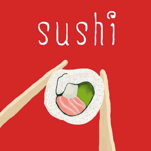 Sushi artwork with the title 'Sushi'