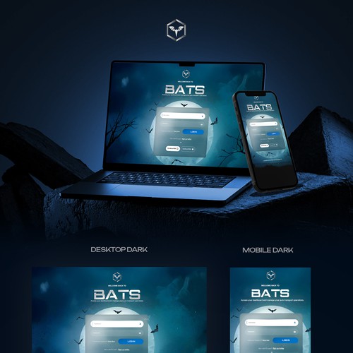 Dashboard website with the title 'Login Screen Design'
