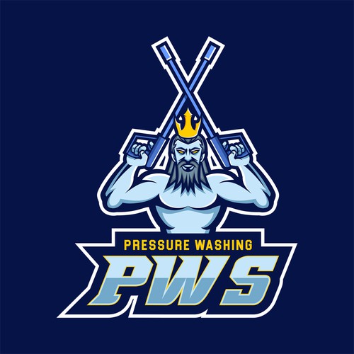 Poseidon design with the title 'PWS logo'