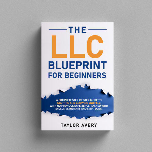 LLC design with the title 'Guide to starting a LLC'