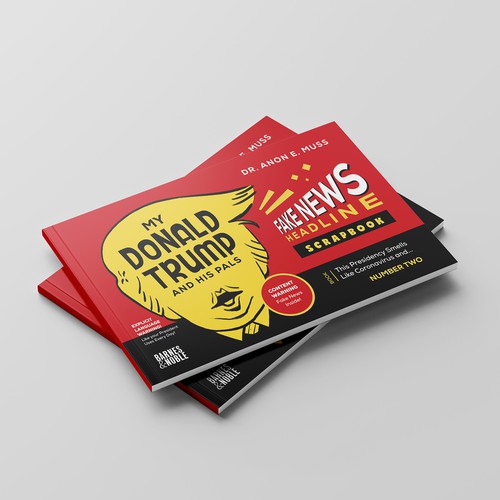 Comedy book cover with the title 'ENTRY - Donald Trump Comedy Book cover'