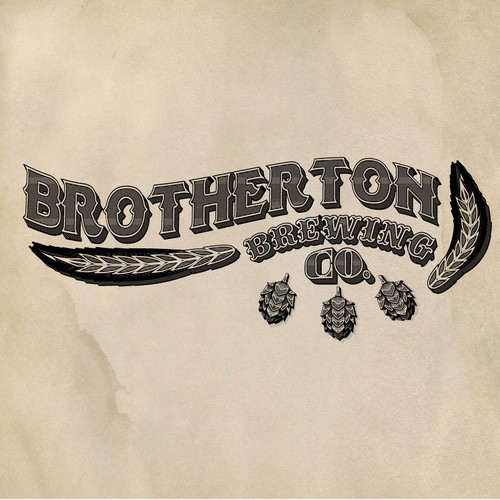 Barley logo with the title 'Brewery Logo Old Timey'