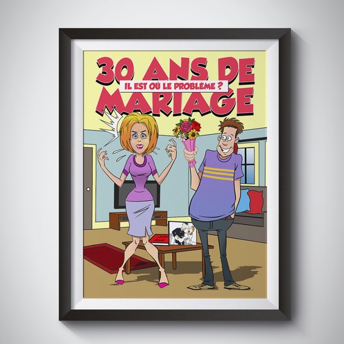 Couples design with the title 'A good poster for a good comedy!'