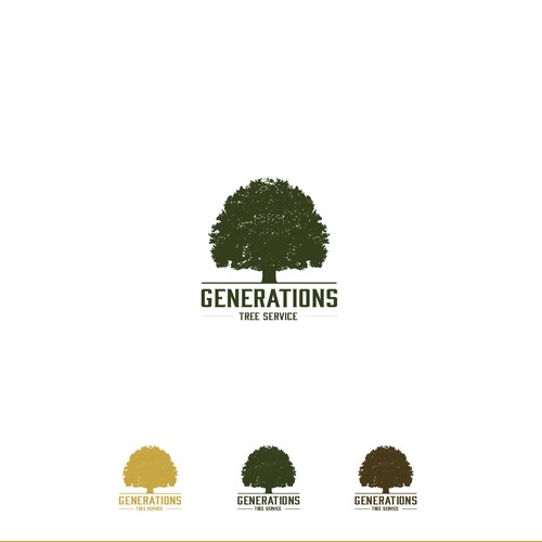 Landscaping brand with the title 'Generations Tree Service'