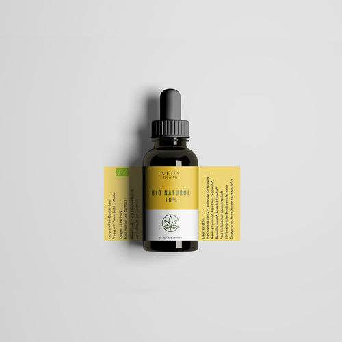 Professional label with the title 'Bio-Naturöl 10%'