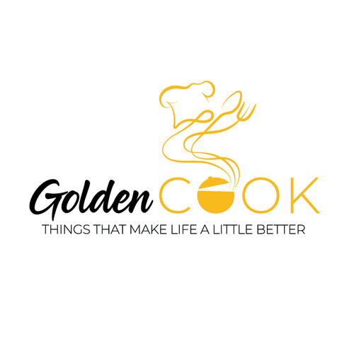 Impressive logo with the title 'Golden COOK'