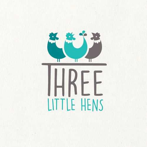 Toy design with the title 'Three Little Hens'