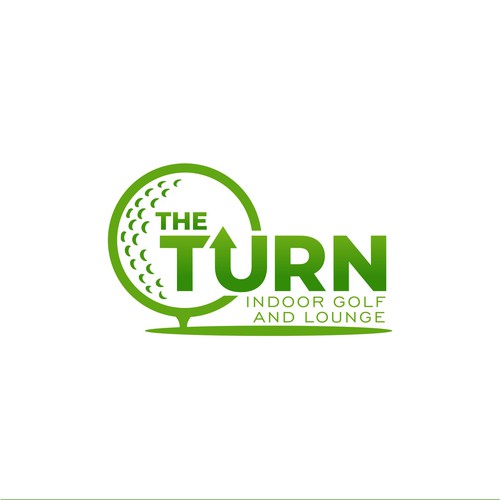 Golf brand with the title 'the turn logo design'