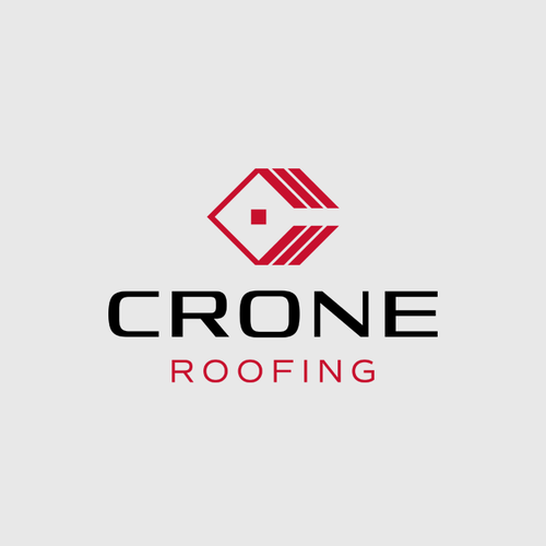 Roof design with the title 'Modern Logo for Roofing Contractor'